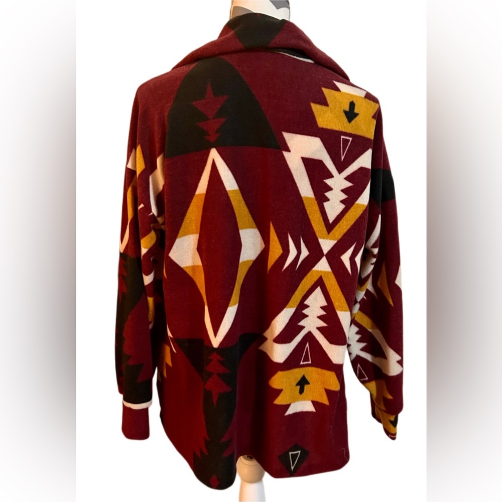 NWT Aztec Pattern Quarter Zip Pullover - Picture 2 of 2